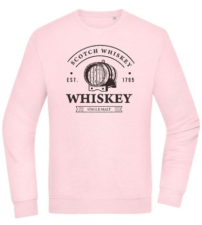 Scotch Whiskey Design - Comfort Essential Unisex Sweater_LIGHT PEACH ROSE_front