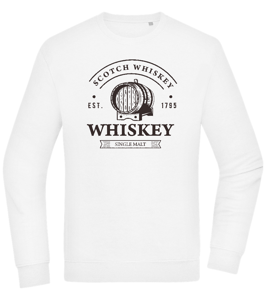 Scotch Whiskey Design - Comfort Essential Unisex Sweater_WHITE_front