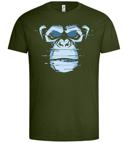 Monkey Design - Premium men's t-shirt_ARMY_front