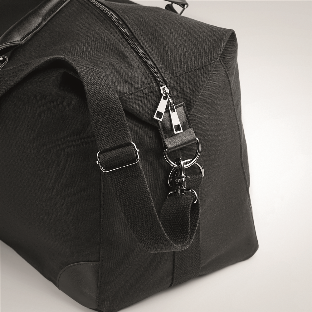 Weekend Bag in Canvas_BLACK_DETAILEDIMAGE_back_1
