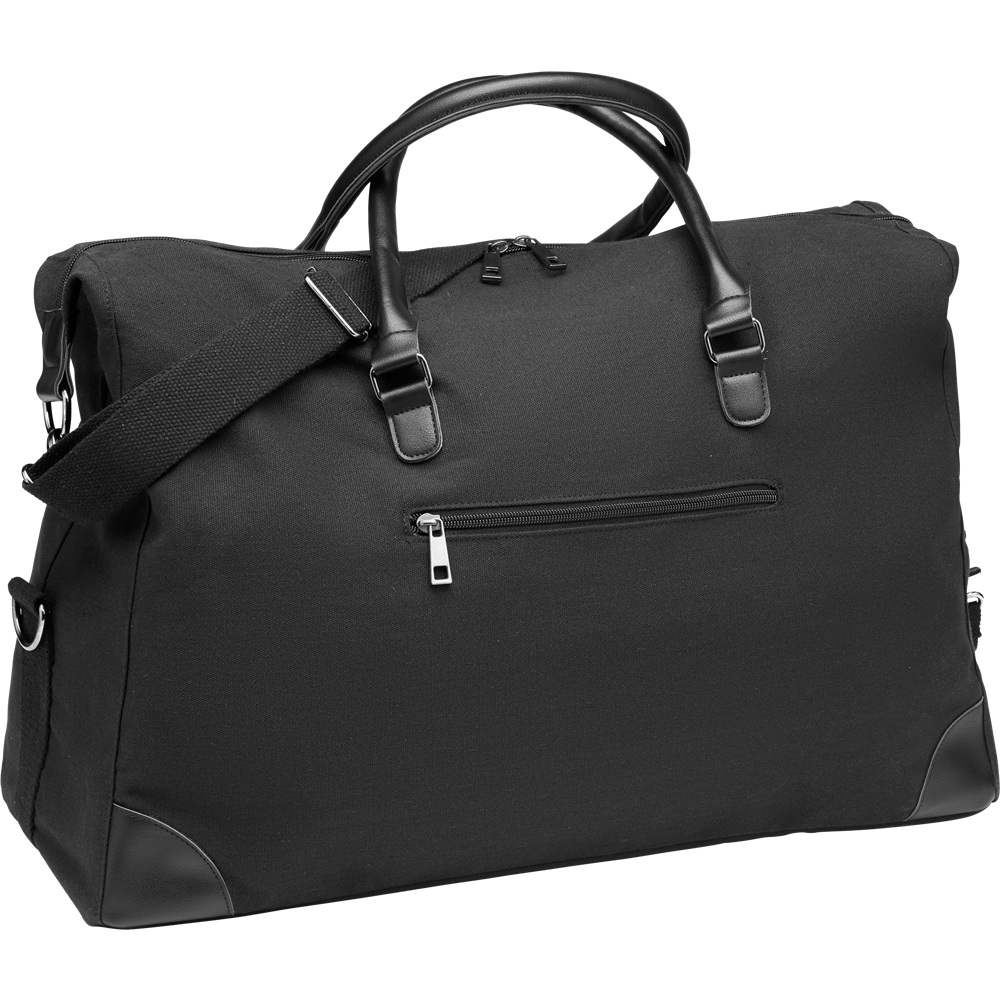 Weekend Bag in Canvas_BLACK_DETAILEDIMAGE_front_1