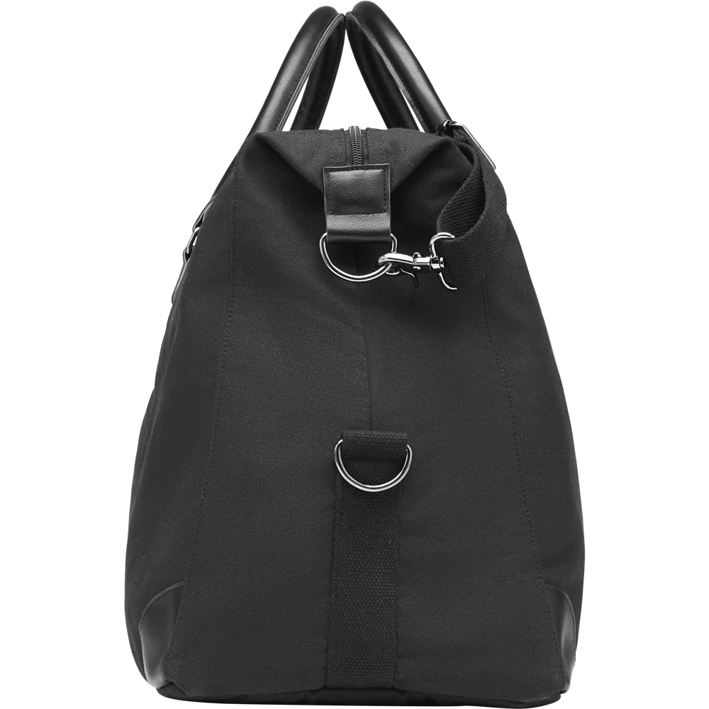Weekend Bag in Canvas_BLACK_DETAILEDIMAGE_front_4