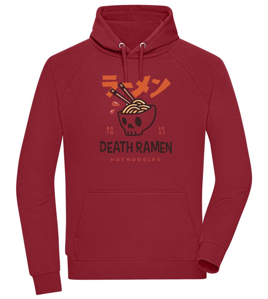 Death Ramen Food Design - Comfort unisex hoodie_BORDEAUX_front