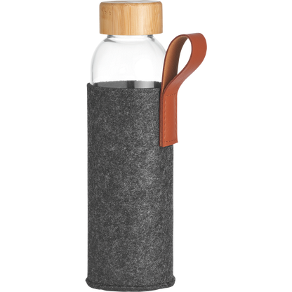 Glass Bottle with Felt Pouch_STONE GREY_DETAILEDIMAGE_front_5