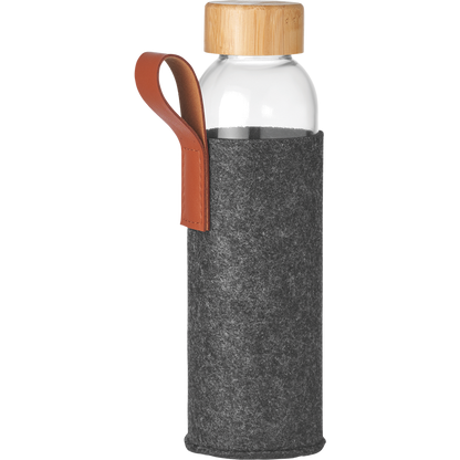 Glass Bottle with Felt Pouch_STONE GREY_DETAILEDIMAGE_front_3