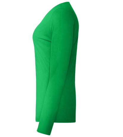 99% Angel Design - Comfort women's long sleeve t-shirt_MEADOW GREEN_left