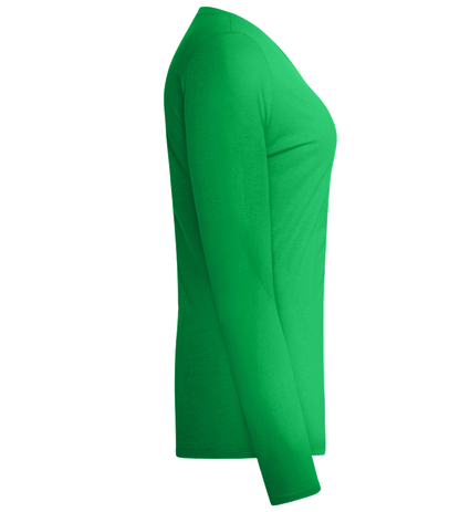 99% Angel Design - Comfort women's long sleeve t-shirt_MEADOW GREEN_right