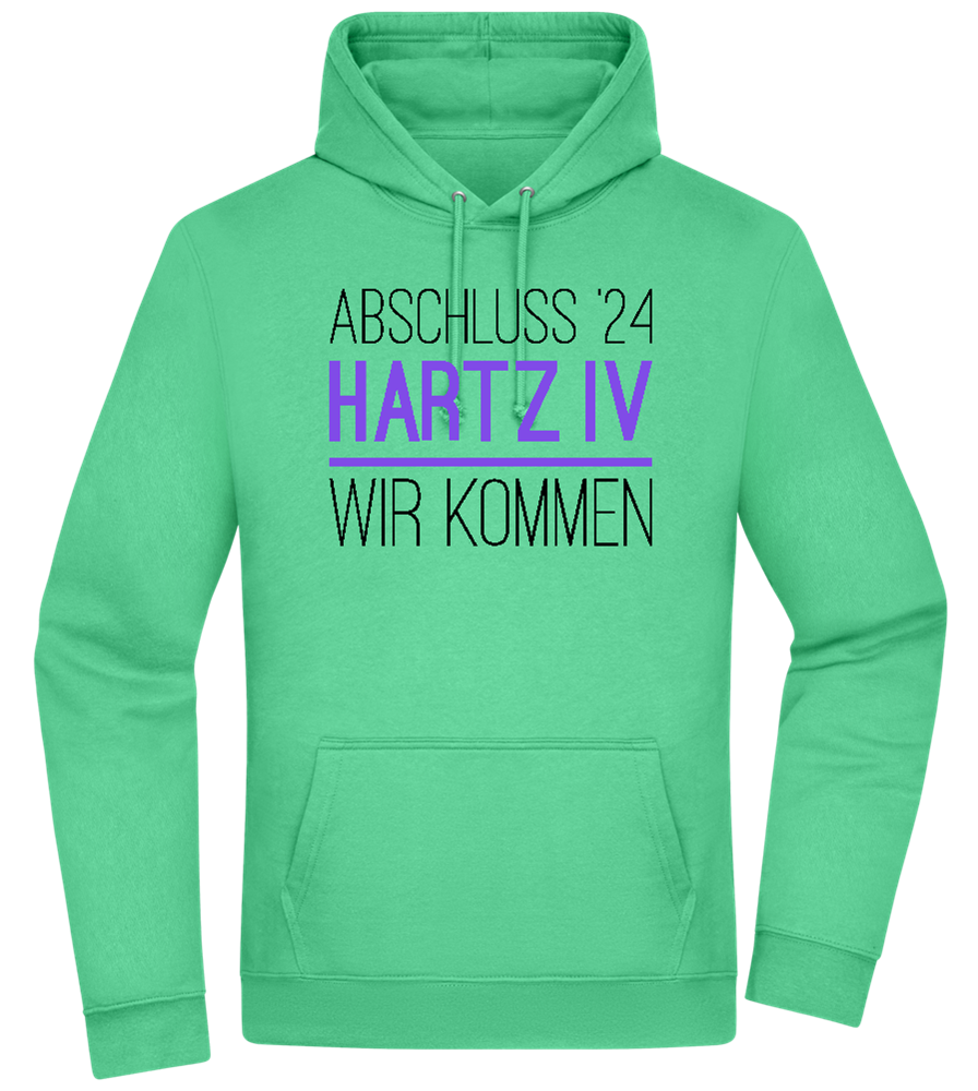 Abschluss '24 Hartz IV Design - Premium Essential Unisex Hoodie_SPRING GREEN_front