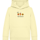 Best Friends Ever Food Design - Comfort Kids Hoodie_AMARELO CLARO_front