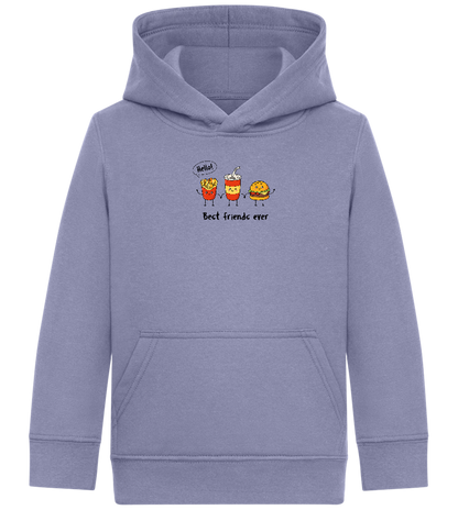 Best Friends Ever Food Design - Comfort Kids Hoodie_BLUE_front