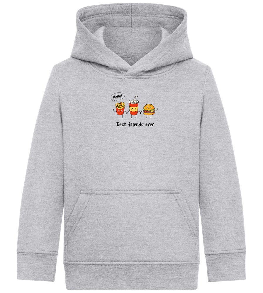 Best Friends Ever Food Design - Comfort Kids Hoodie_ORION GREY II_front