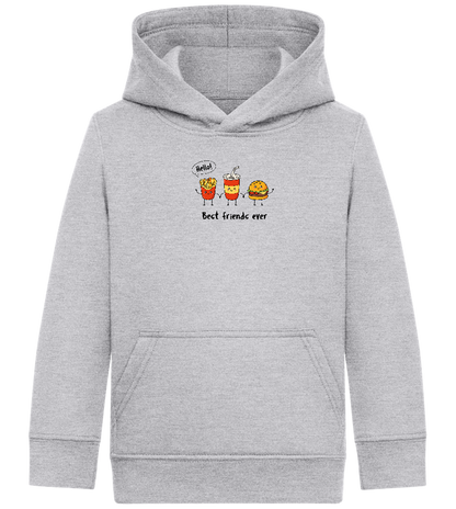 Best Friends Ever Food Design - Comfort Kids Hoodie_ORION GREY II_front