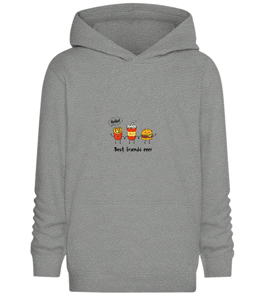 Best Friends Ever Food Design - Comfort Kids Hoodie_ORION GREY II_front