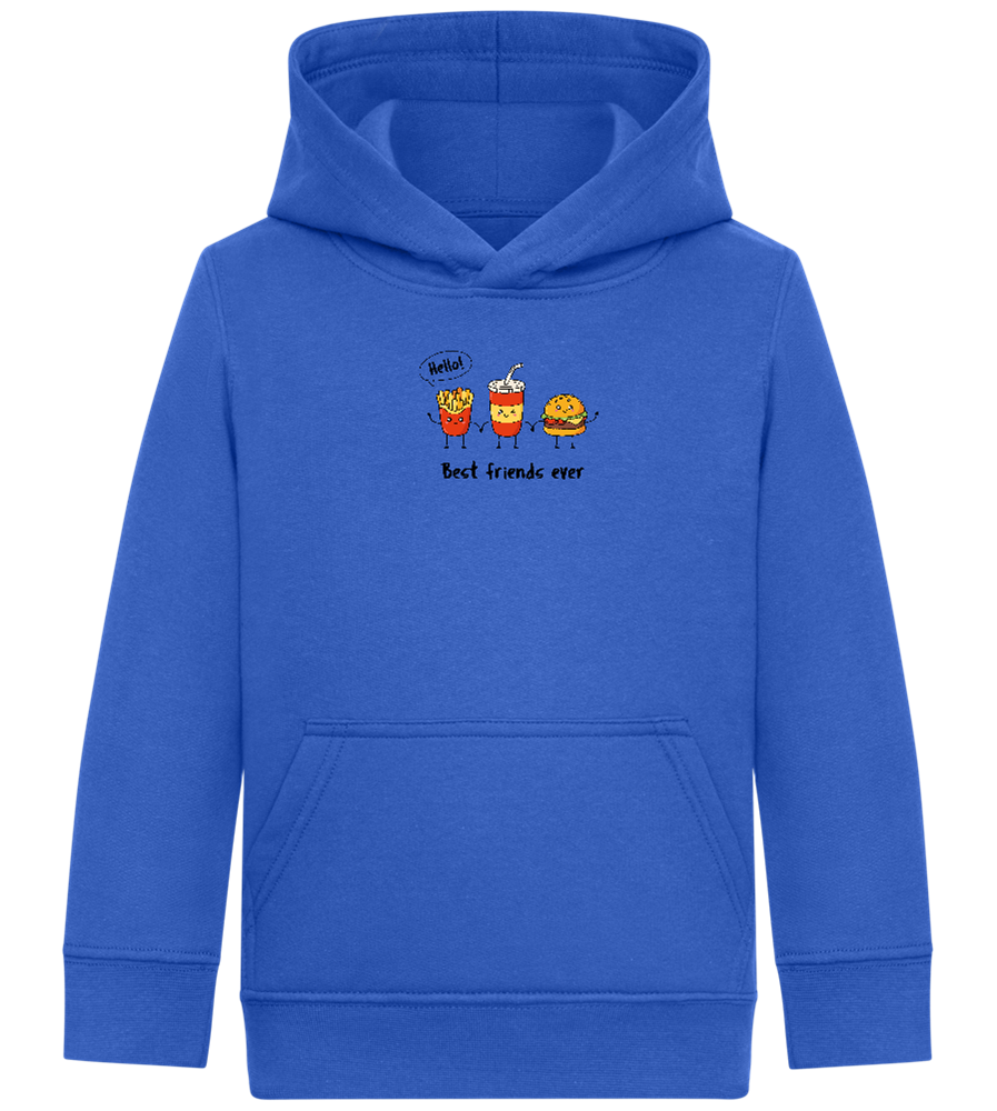 Best Friends Ever Food Design - Comfort Kids Hoodie_ROYAL_front