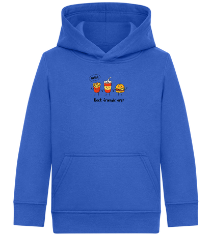 Best Friends Ever Food Design - Comfort Kids Hoodie_ROYAL_front