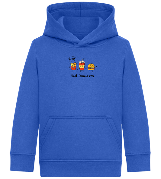 Best Friends Ever Food Design - Comfort Kids Hoodie_ROYAL_front