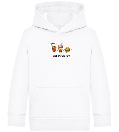 Best Friends Ever Food Design - Comfort Kids Hoodie_WHITE_front