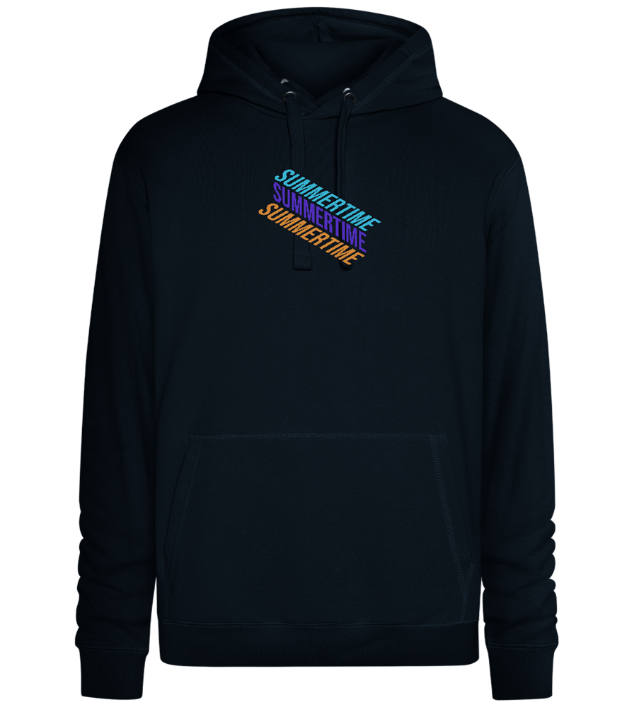 Summertime Design - Premium unisex hoodie_BLACK_front