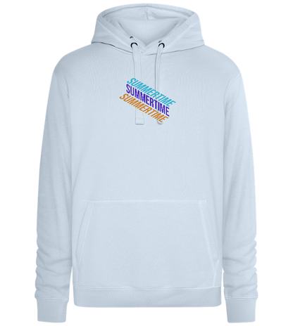 Summertime Design - Premium unisex hoodie_CREAMY BLUE_front