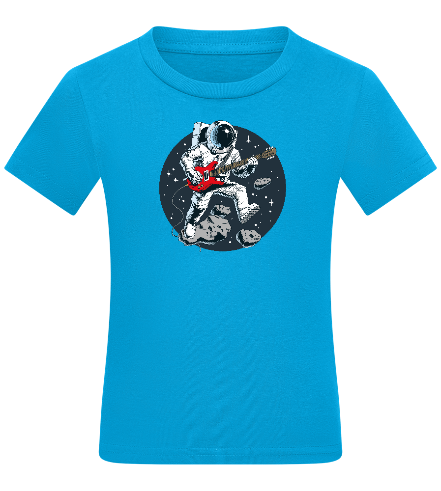 Astro Rocker Design - Comfort kids fitted t-shirt_TURQUOISE_front