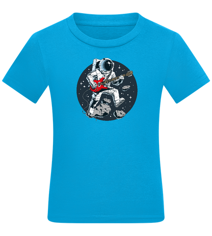 Astro Rocker Design - Comfort kids fitted t-shirt_TURQUOISE_front