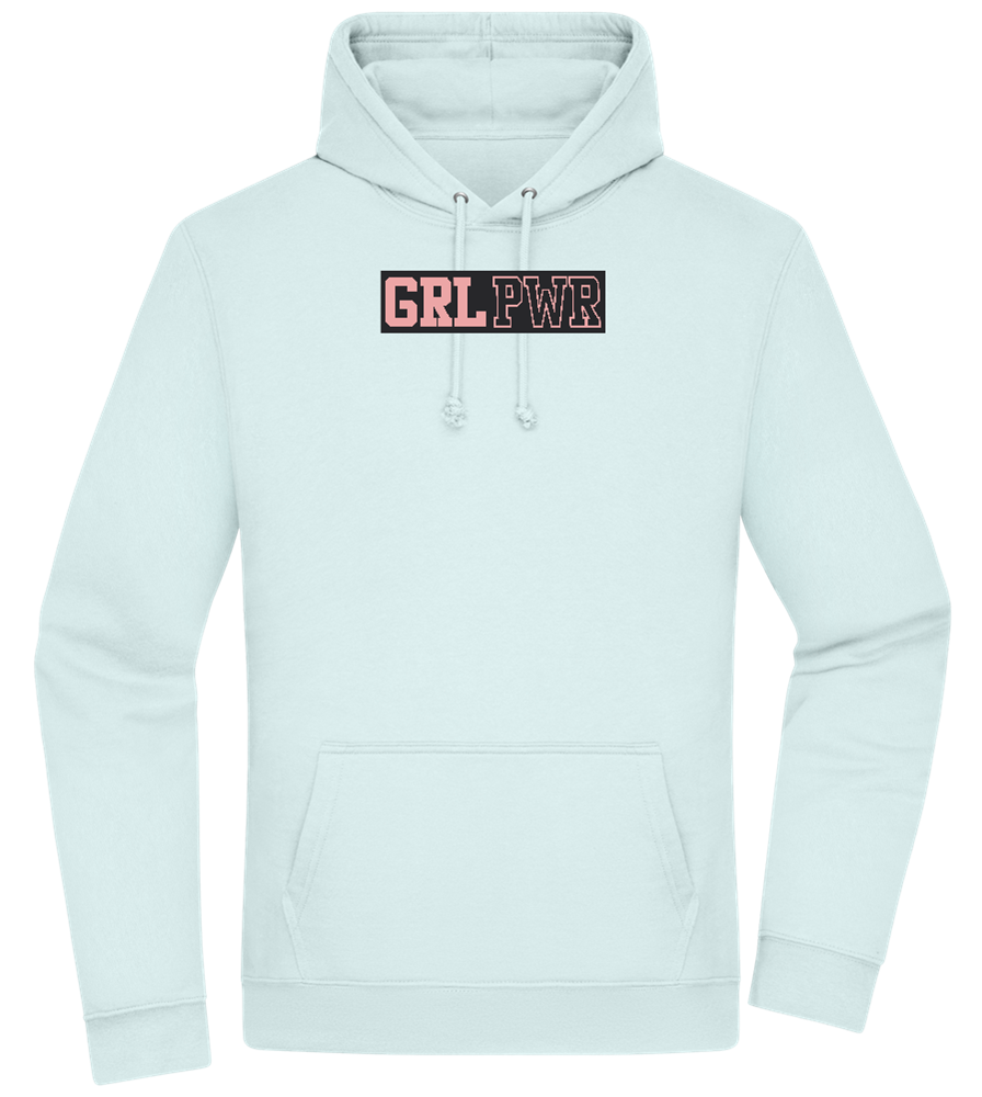 Girl Power 3 Design - Premium Essential Unisex Hoodie_ARCTIC BLUE_front