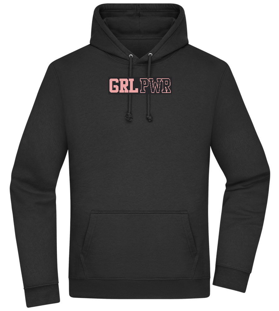 Girl Power 3 Design - Premium Essential Unisex Hoodie_BLACK_front