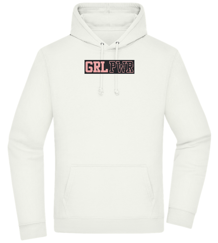 Girl Power 3 Design - Premium Essential Unisex Hoodie_CREAMY GREEN_front