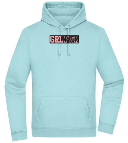 Girl Power 3 Design - Premium Essential Unisex Hoodie_POOL BLUE_front