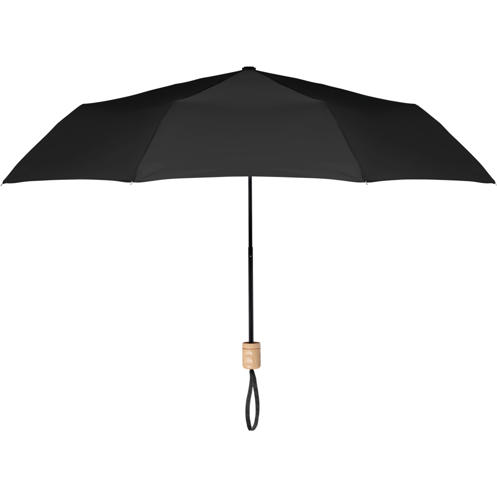 RPET 21-Inch Umbrella_BLACK_DETAILEDIMAGE_front_1