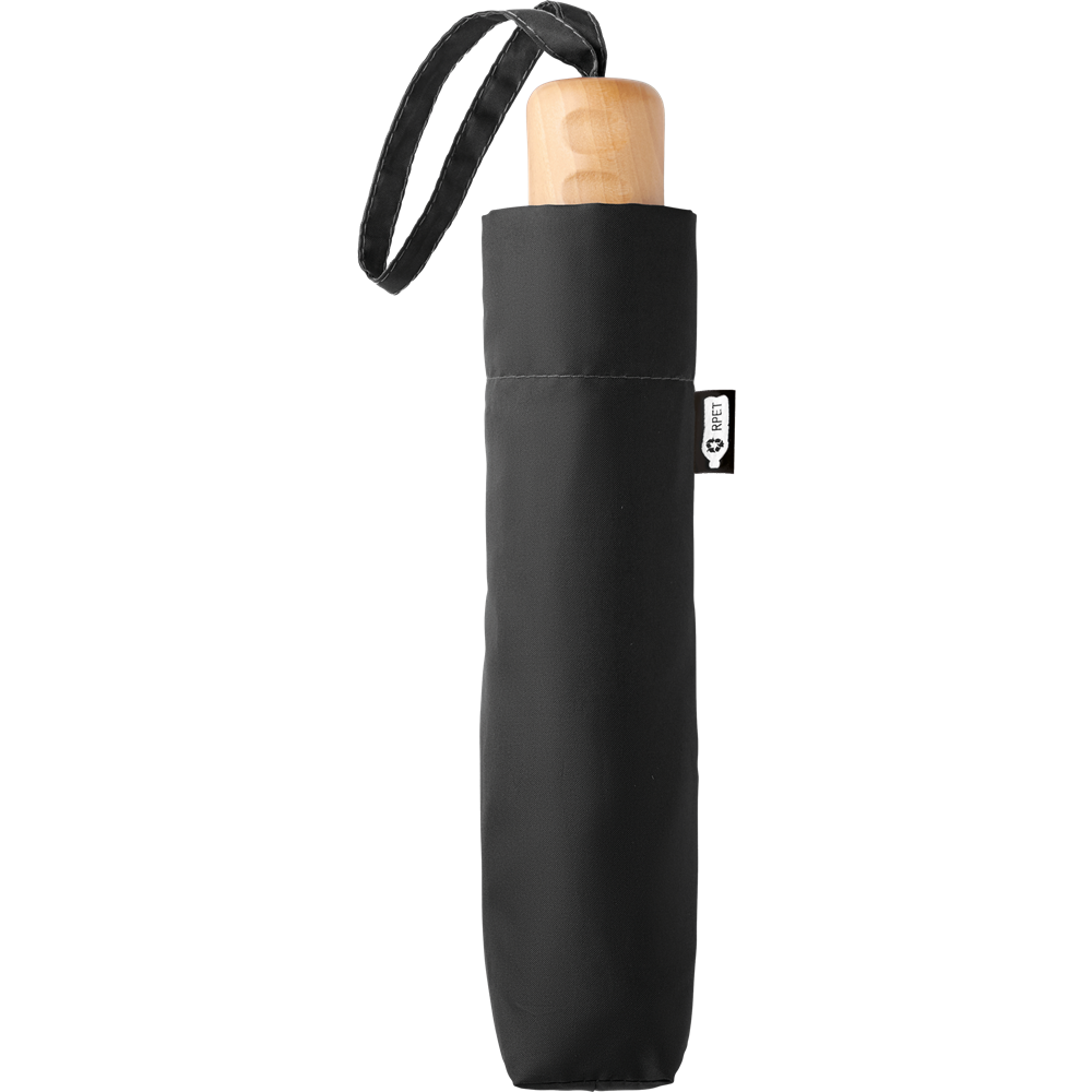 RPET 21-Inch Umbrella_BLACK_DETAILEDIMAGE_front_2