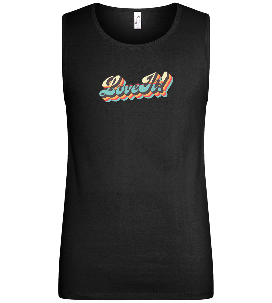 Love It! Design - Basic men's tank top_DEEP BLACK_front