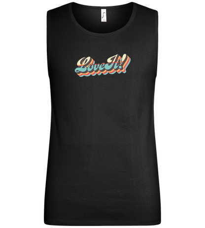 Love It! Design - Basic men's tank top_DEEP BLACK_front