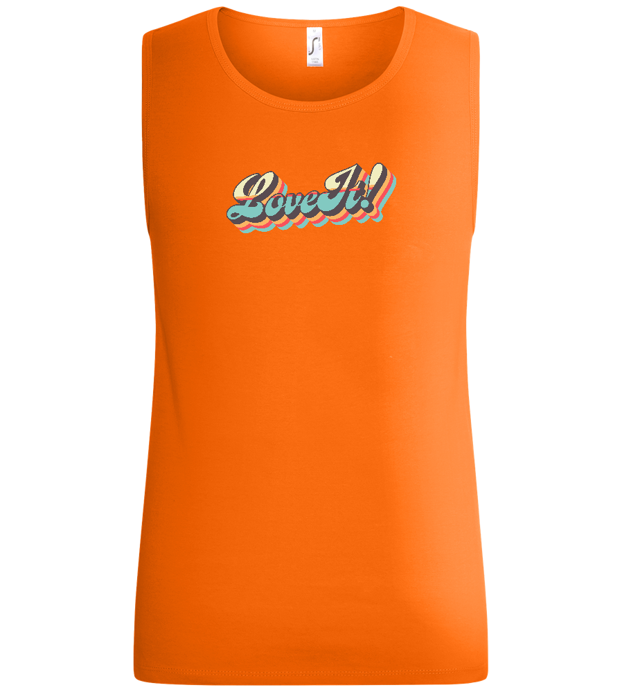 Love It! Design - Basic men's tank top_ORANGE_front