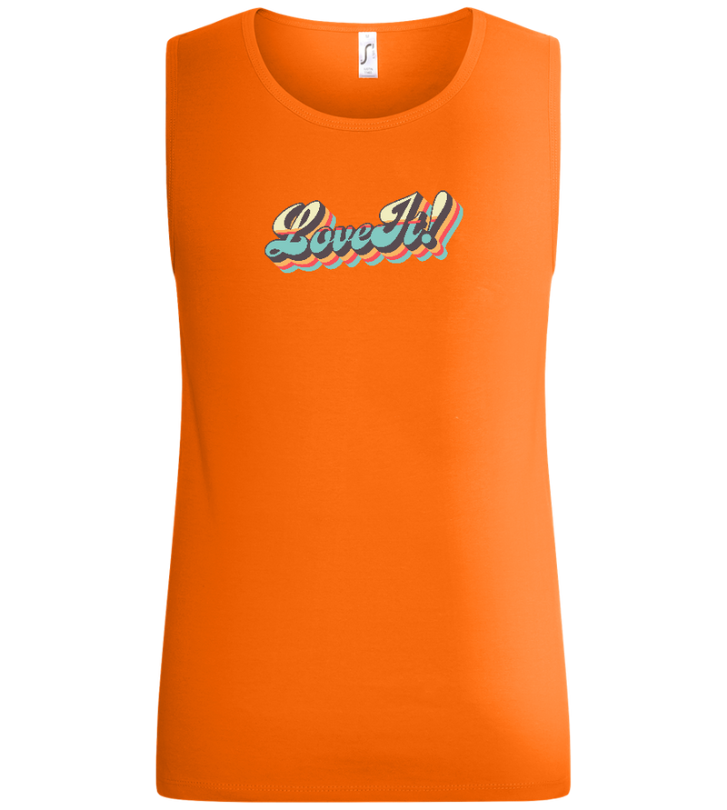 Love It! Design - Basic men's tank top_ORANGE_front