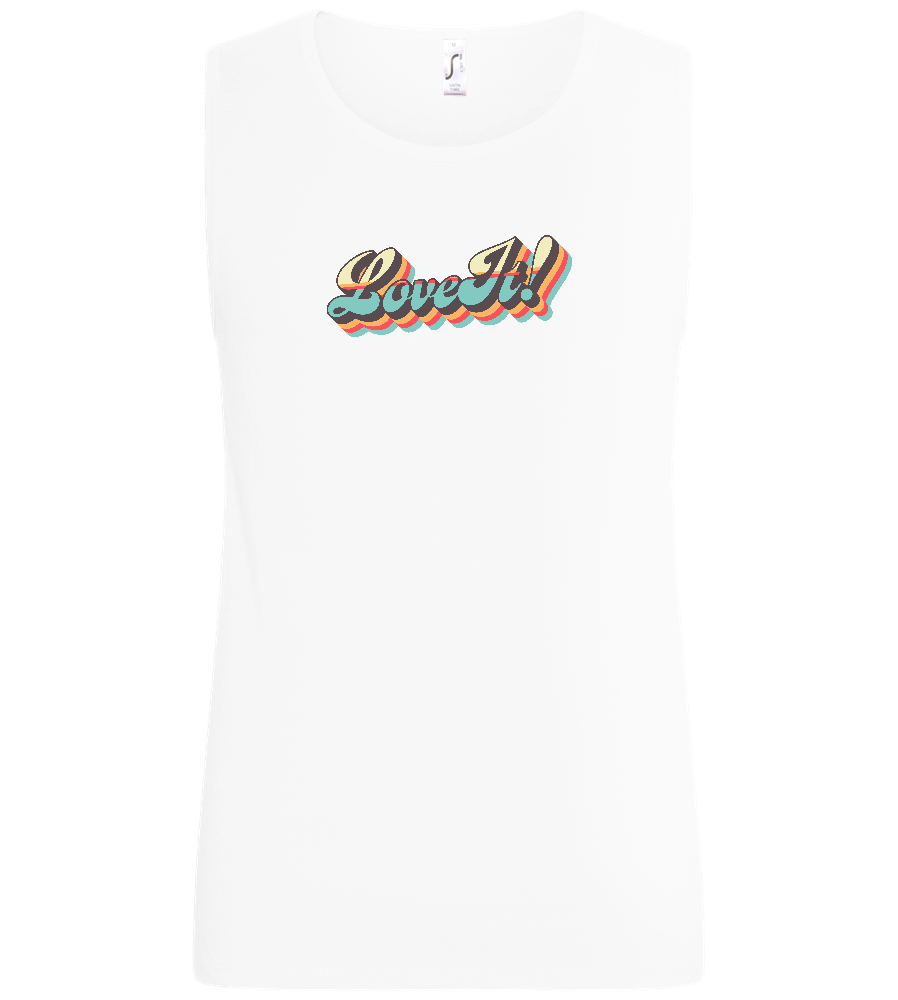 Love It! Design - Basic men's tank top_WHITE_front