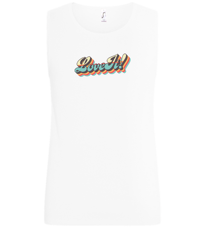 Love It! Design - Basic men's tank top_WHITE_front