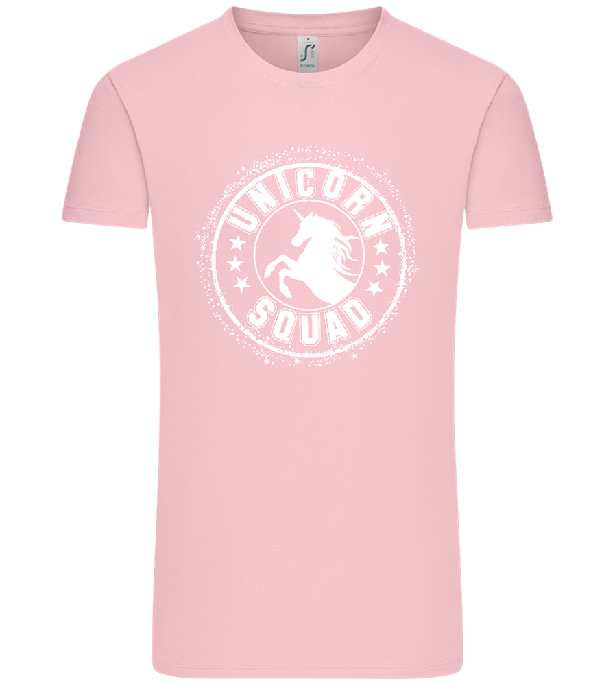 Unicorn Squad Logo Design - Comfort Unisex T-Shirt_CANDY PINK_front