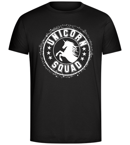 Unicorn Squad Logo Design - Comfort Unisex T-Shirt_DEEP BLACK_front