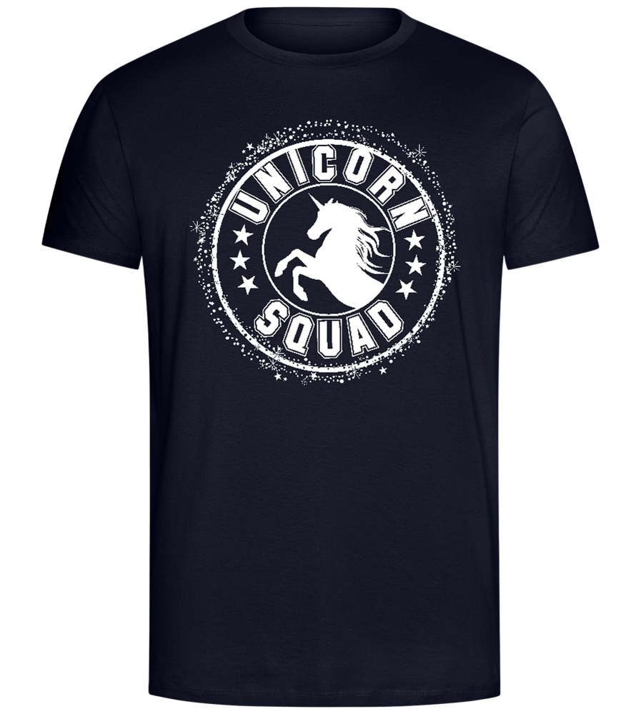 Unicorn Squad Logo Design - Comfort Unisex T-Shirt_FRENCH NAVY_front