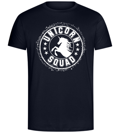 Unicorn Squad Logo Design - Comfort Unisex T-Shirt_FRENCH NAVY_front