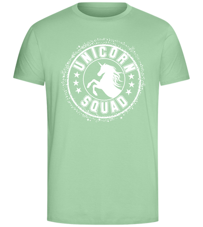 Unicorn Squad Logo Design - Comfort Unisex T-Shirt_ICE GREEN_front