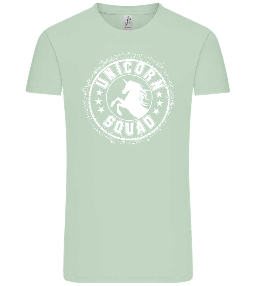 Unicorn Squad Logo Design - Comfort Unisex T-Shirt_ICE GREEN_front