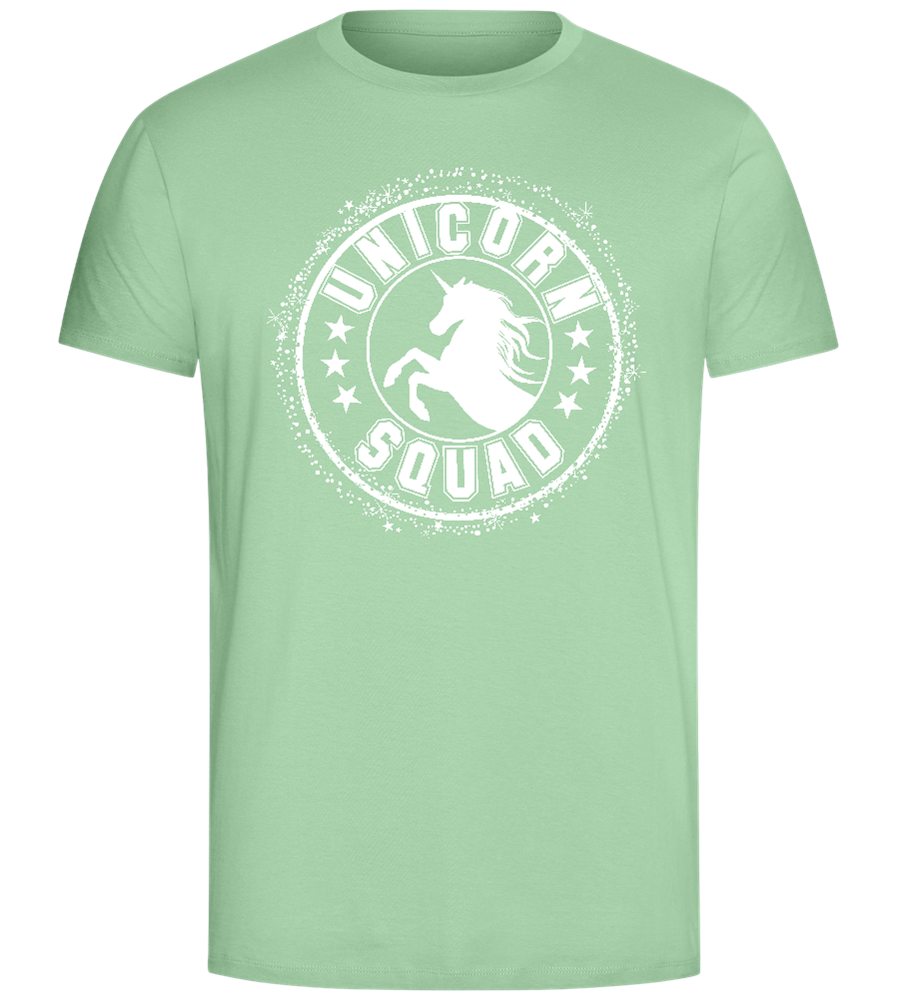 Unicorn Squad Logo Design - Comfort Unisex T-Shirt_ICE GREEN_front