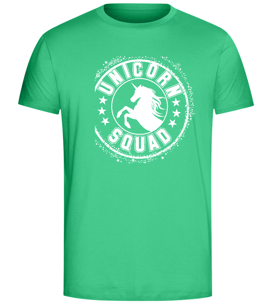 Unicorn Squad Logo Design - Comfort Unisex T-Shirt_SPRING GREEN_front