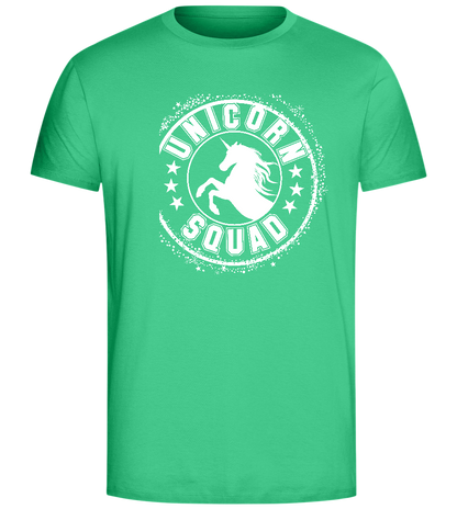 Unicorn Squad Logo Design - Comfort Unisex T-Shirt_SPRING GREEN_front