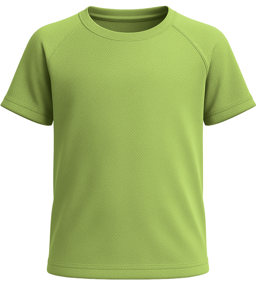 Performance kids sport t-shirt_APPLE GREEN_front