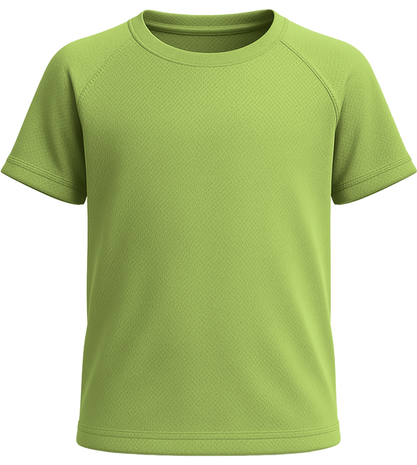 Performance kids sport t-shirt_APPLE GREEN_front