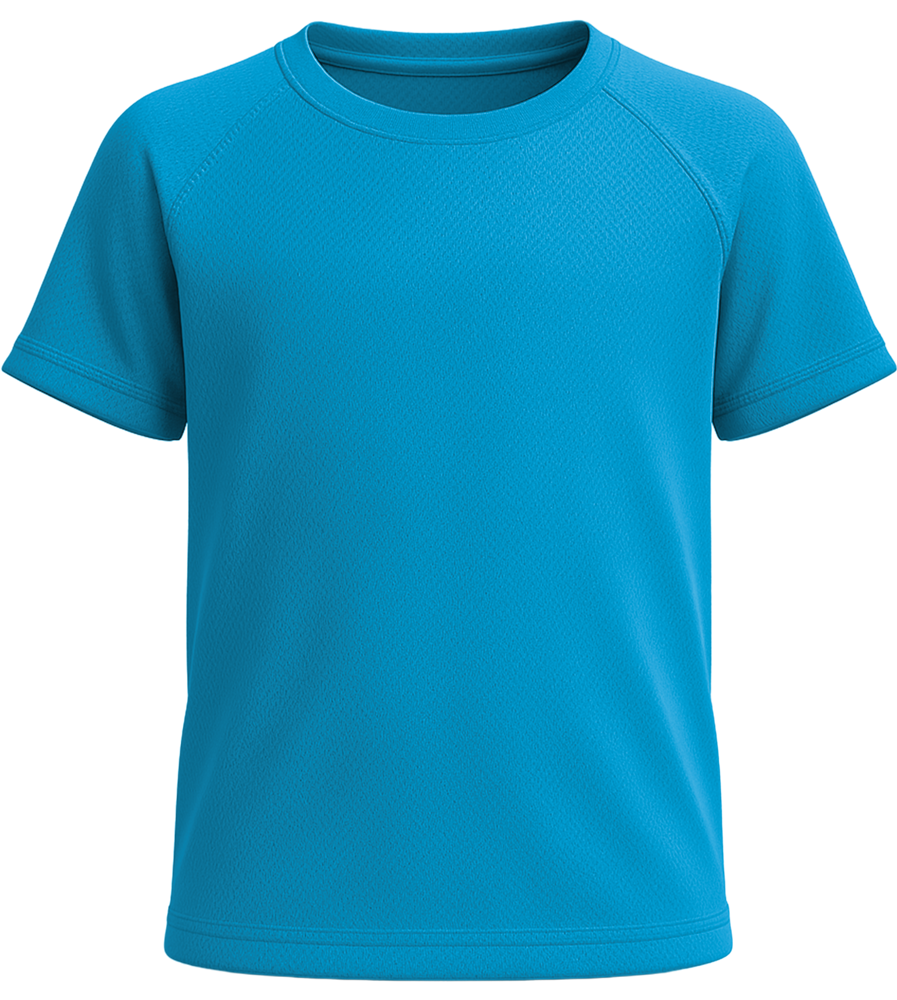 Performance kids sport t-shirt_AQUA_front