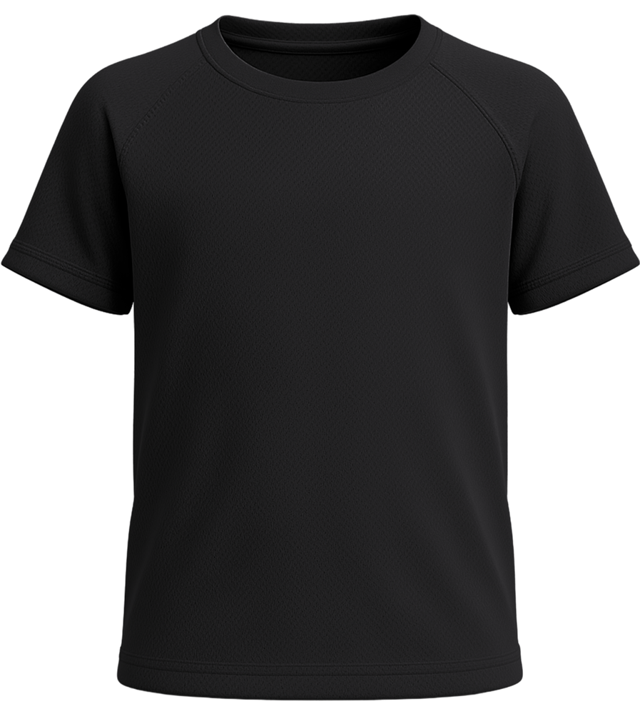 Performance kids sport t-shirt_BLACK_front